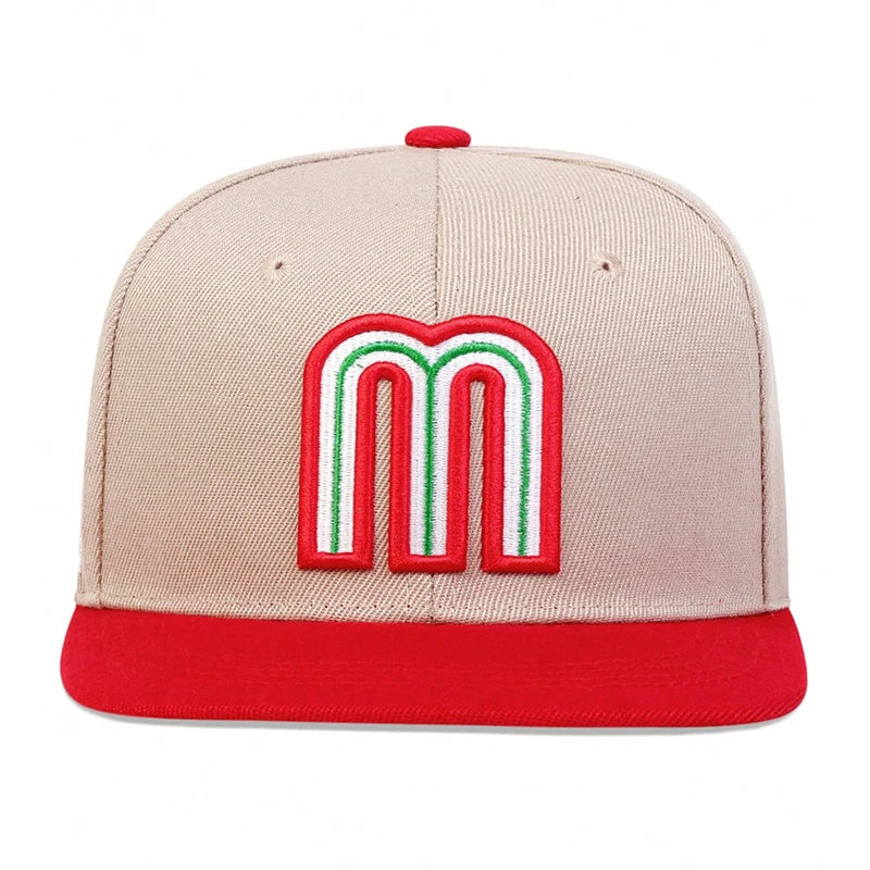 Unisex Simple Letter M Embroidery Hip-hop Hats Outdoor Adjustable Casual Baseball Caps Sunscreen Hat