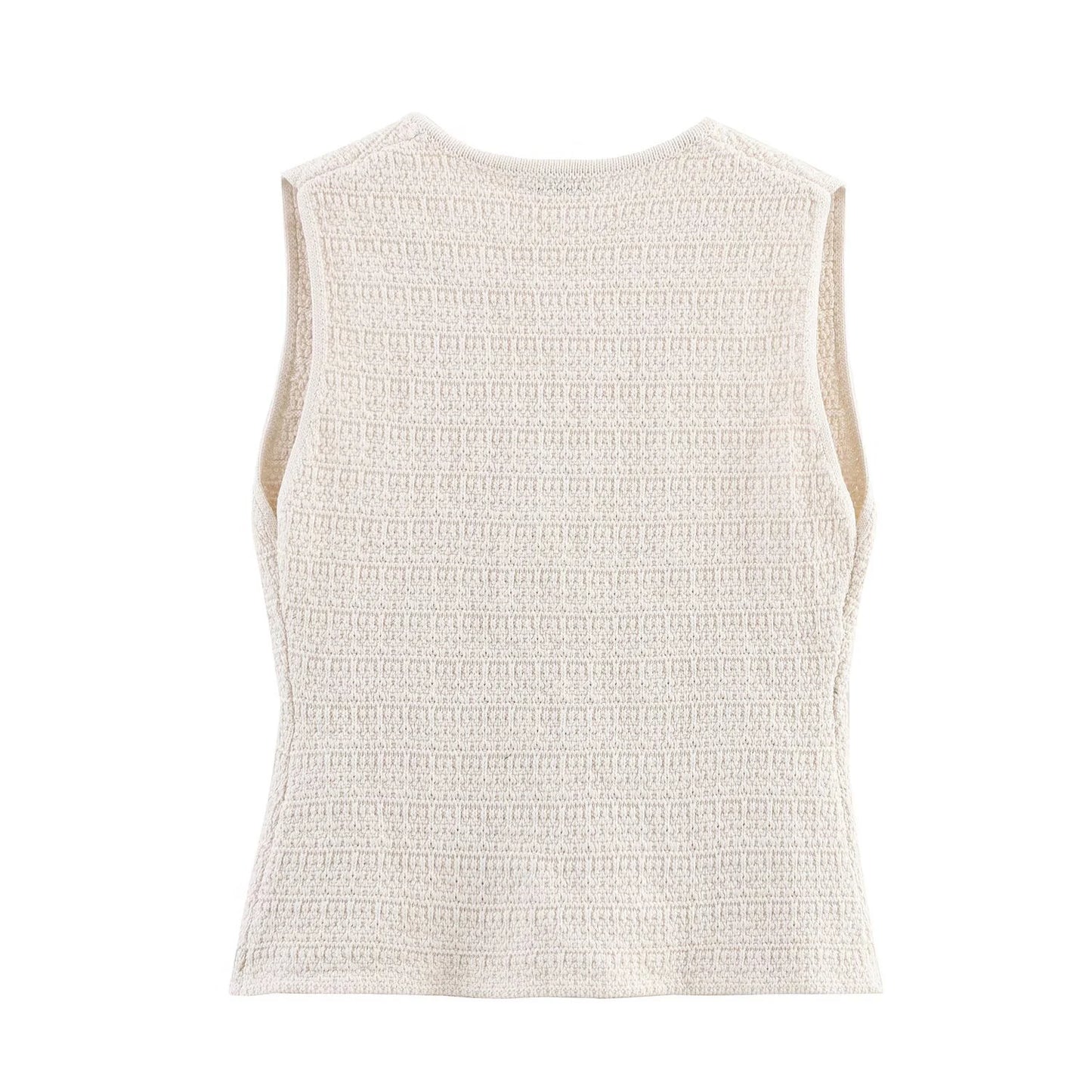 Women's Clothing 2025 New European And American Style Fashionable Simple Knitted Texture Vest Casual Mini Skirt Set