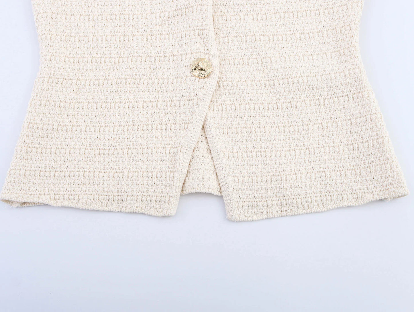 Women's Clothing 2025 New European And American Style Fashionable Simple Knitted Texture Vest Casual Mini Skirt Set