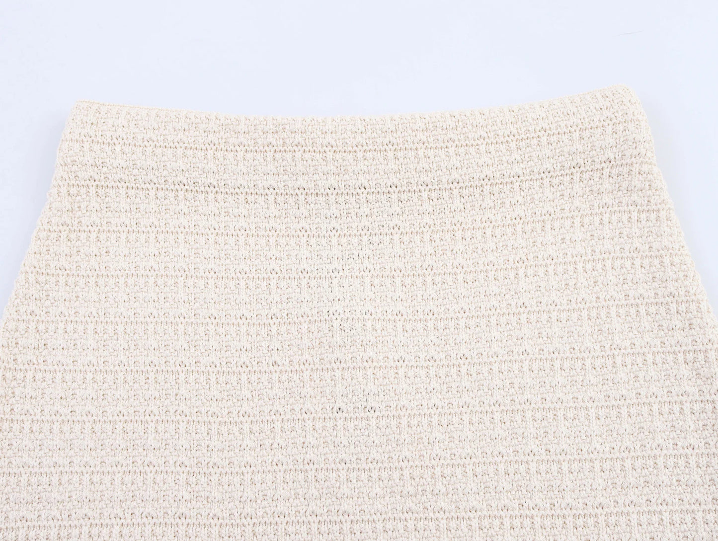 Women's Clothing 2025 New European And American Style Fashionable Simple Knitted Texture Vest Casual Mini Skirt Set