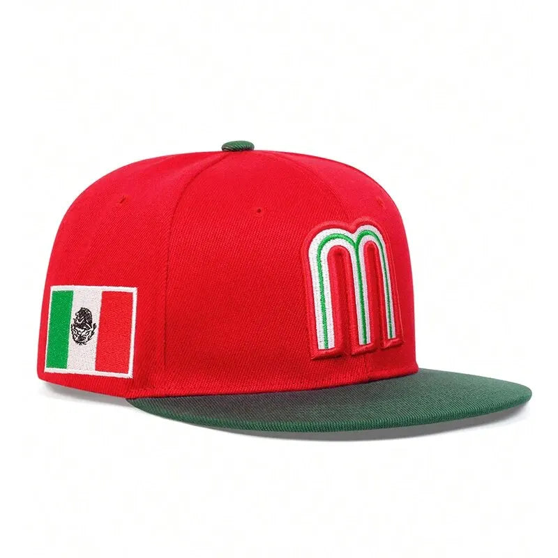 Unisex Simple Letter M Embroidery Hip-hop Hats Outdoor Adjustable Casual Baseball Caps Sunscreen Hat