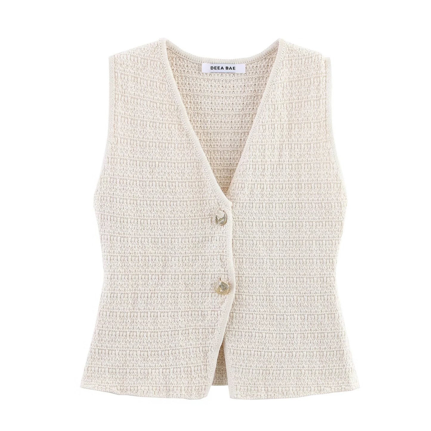 Women's Clothing 2025 New European And American Style Fashionable Simple Knitted Texture Vest Casual Mini Skirt Set