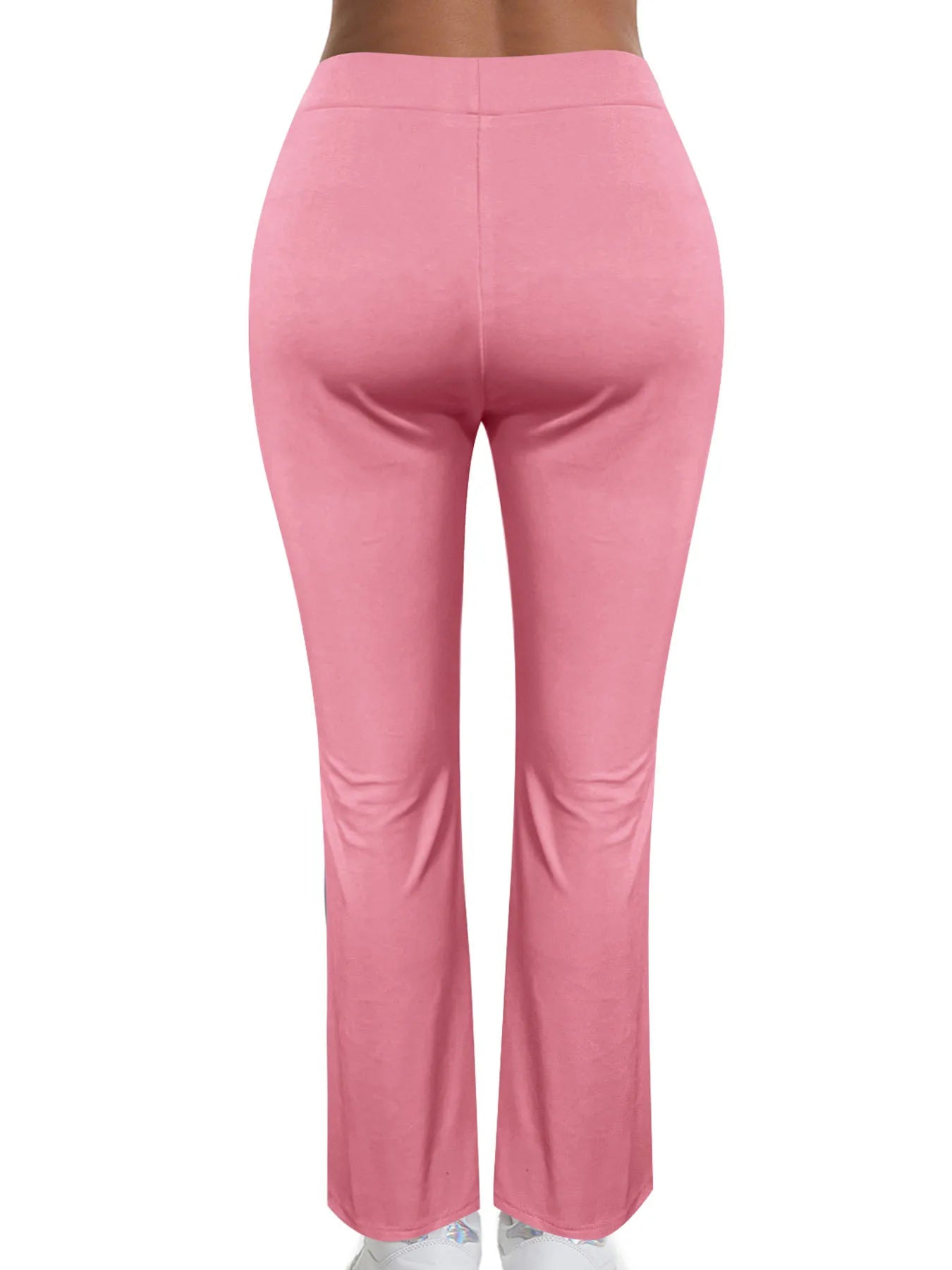 Women's Clothing Autumn and Winter Casual Simple Fashion Slim Ribbed Leggings Solid Color High Waist Trousers for Women