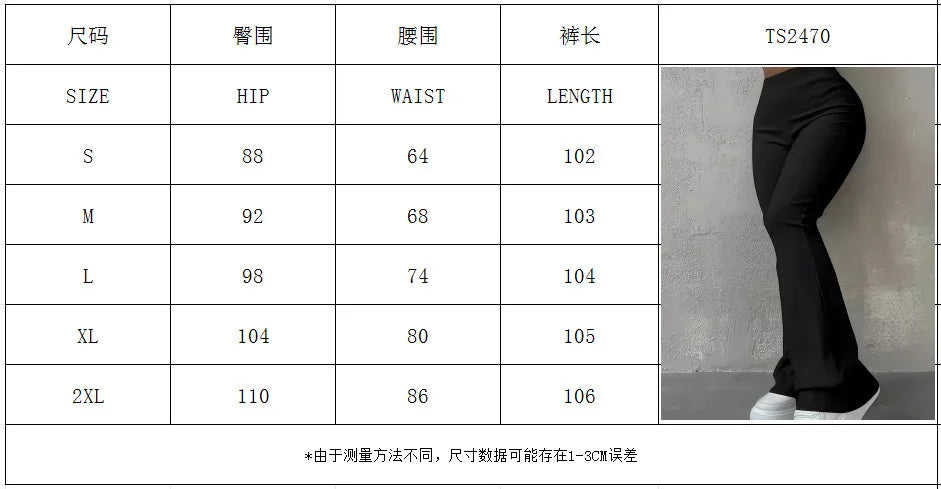 Women's Clothing Autumn and Winter Casual Simple Fashion Slim Ribbed Leggings Solid Color High Waist Trousers for Women